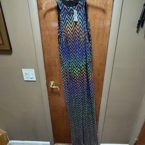 Ashley Stewart Multicolor Chevron Dress